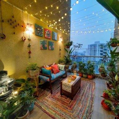 15 Stunning Balcony Lighting Ideas for Diwali • India Gardening