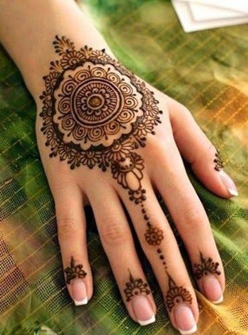 50 Flower Mehndi Designs for Diwali 27