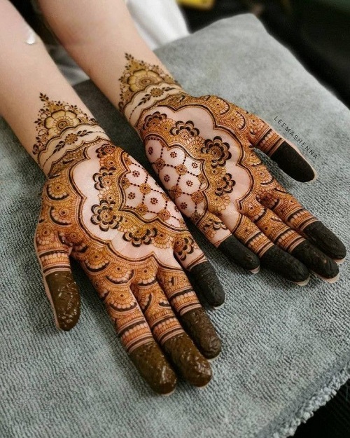 50 Flower Mehndi Designs for Diwali 33