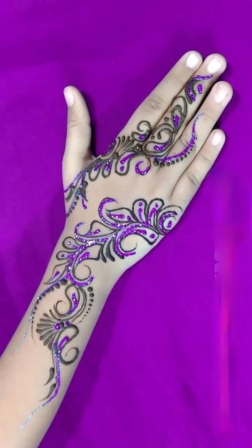 50 Flower Mehndi Designs for Diwali 13