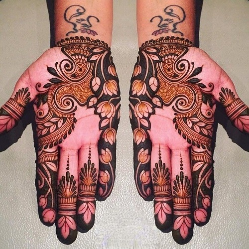 50 Flower Mehndi Designs for Diwali 5