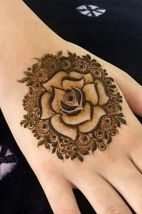 50 Flower Mehndi Designs for Diwali 3