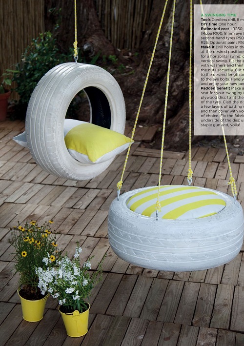15 Tyre Decoration for Garden 9