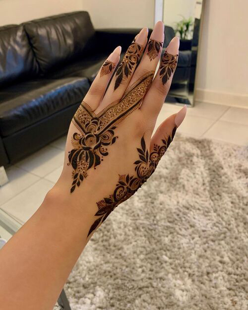 Back Hand Mehndi Design