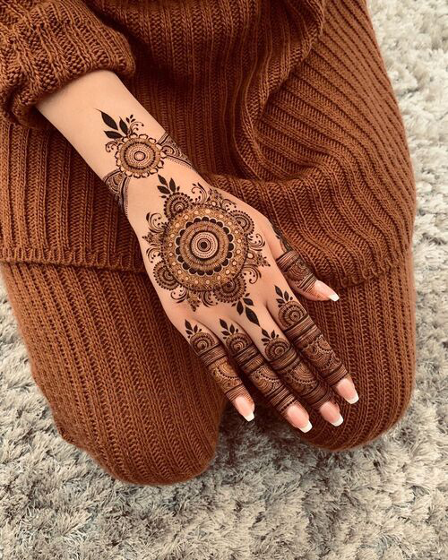 Back Hand Mehndi Design
