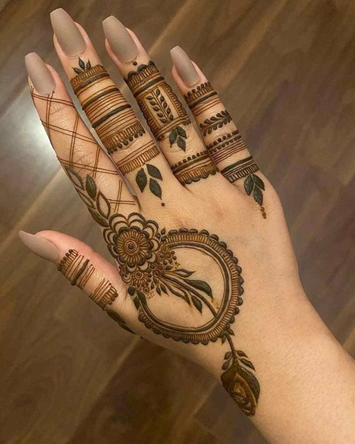 Back Hand Mehndi Design