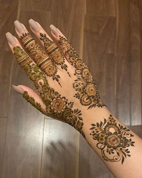 Back Hand Mehndi Design